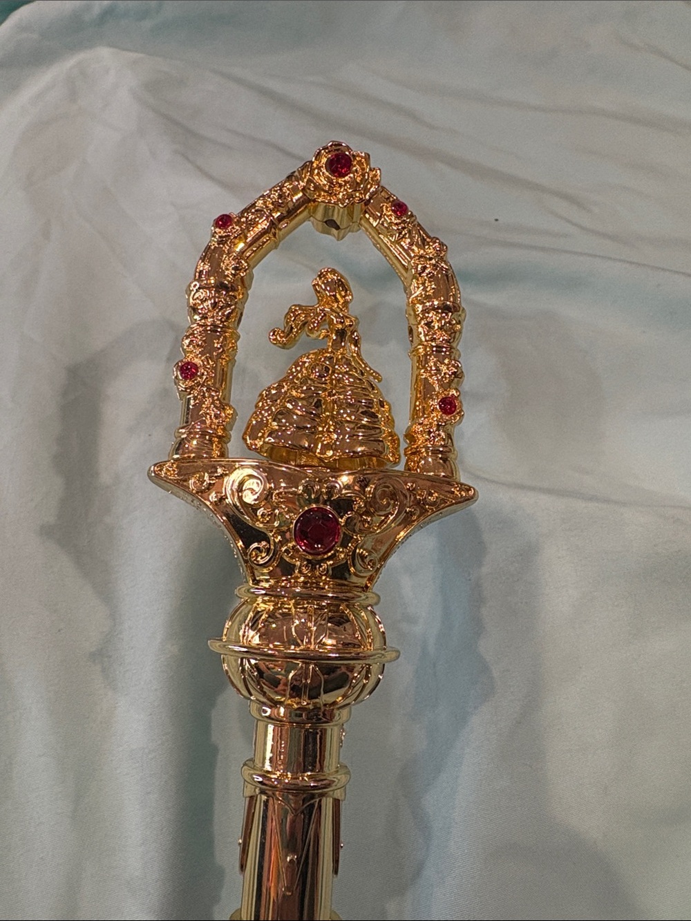 Disney Belle red and gold light up wand